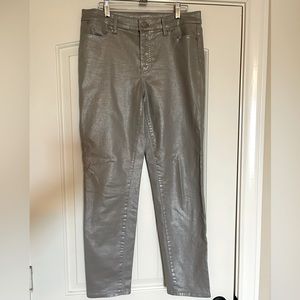 Talbots slim ankle jeans - silver - size 6